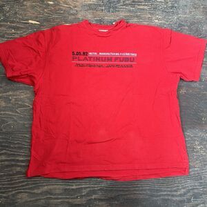 FUBU PLATINUM VINTAGE CLASSIC INITIAL MANUFACT T-SHIRT SIZE XLL EMBROIDERED Y2K